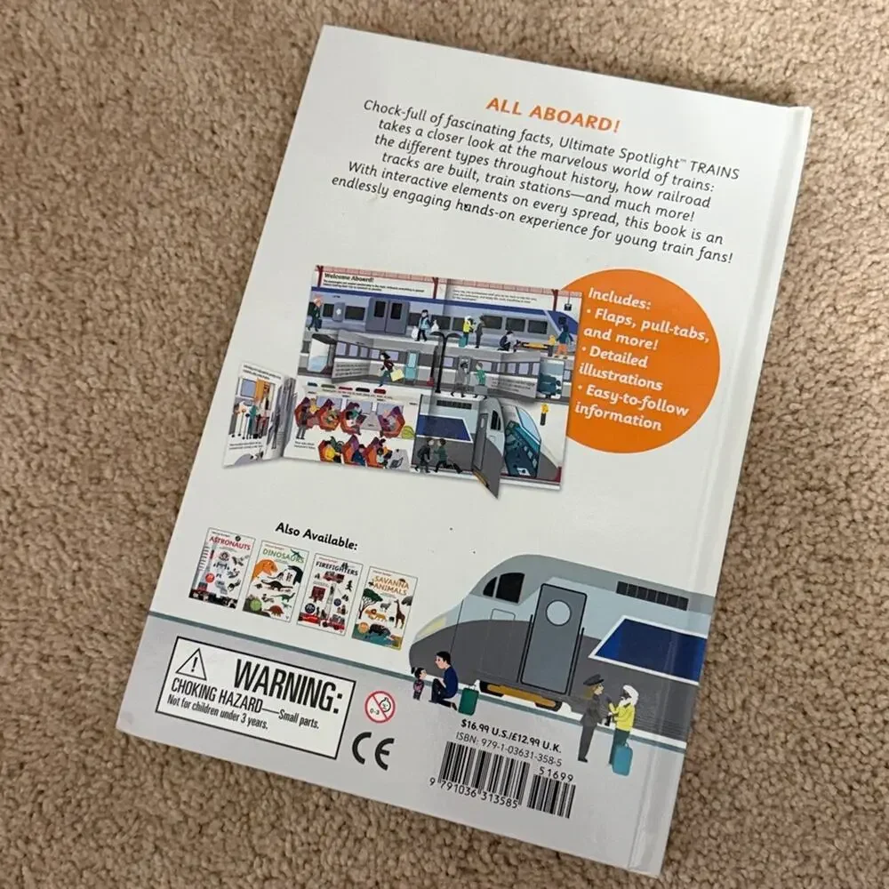 USBORNE Spotlight Trains | Children's Learning & Development Book